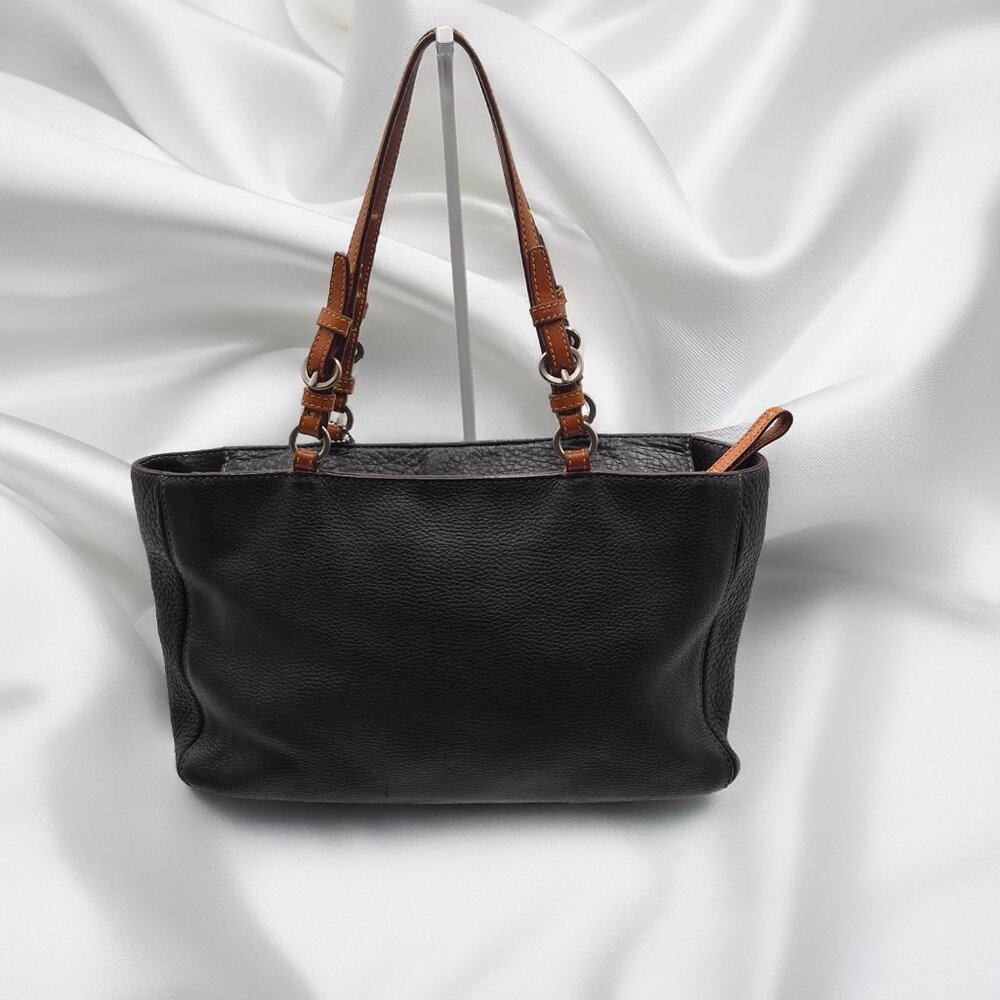 Coach Black Pebble Leather chelsea Shoulder Bag Purse - Picture 2 of 11